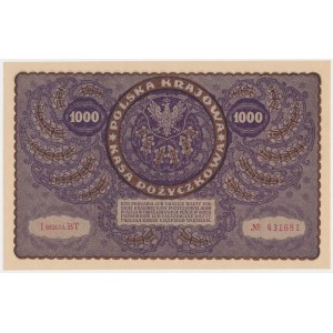 1,000 mkp 1919 - I Serja BT (Mił.29b)