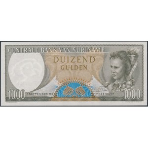 Surinam, 1 000 guldenů 1963