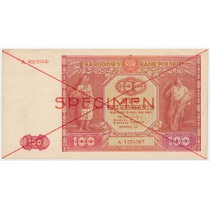 100 zlotých 1946 - SPECIMEN - A