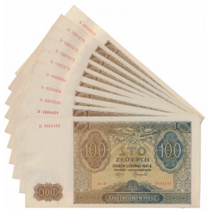 100 złotych 1941 - pakiet (10szt)