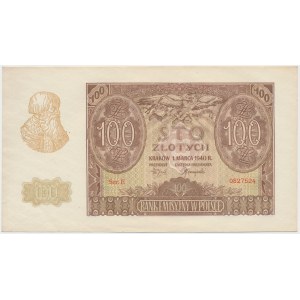 100 złotych 1940 - Ser.E