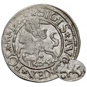 Zygmunt II August, Półgrosz Wilno 1545 - 1 typ - bardzo rzadki