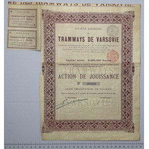 Tramways de Varsovia, Action de Jouissance, 1899