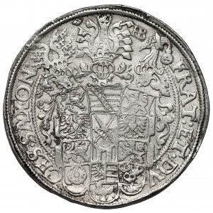 Sasko, Christian II, Johann Georg a August, Thaler 1593 HB