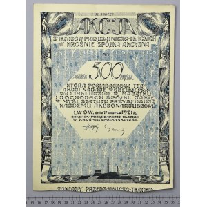 Spinnerei und Weberei Krosno, Em.1, 500 mkp 1921