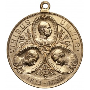 Rakousko, medaile 1898 - Viribus Unitis