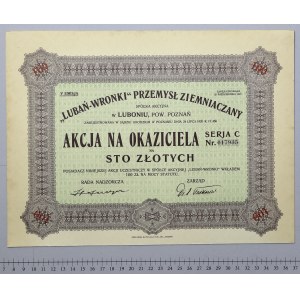 LUBAŃ-WRONKI Kartoffelindustrie in Luboń, Em.5, PLN 100