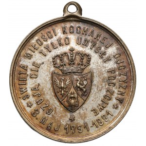 Medaille, 100. Jahrestag der Verfassung vom 3. Mai 1891