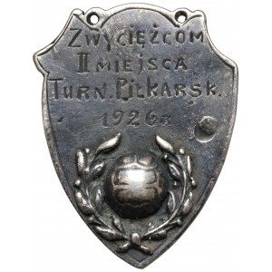 II RP, žeton s cenou - II. ročník fotbalového turnaje 1926, Vilnius