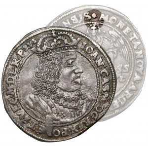 Ján II Kazimír, Ort Torun 1655 HDL - bez trojuholníka - RARE