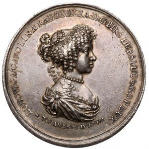 Johann III. Sobieski, Medaille Ludwika Karolina Radziwiłł 1675 - selten