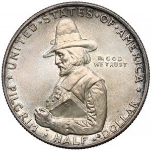 USA, 1/2 dolaru 1920-D - Tercentenary Pilgrim