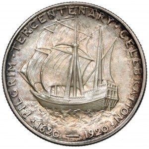 USA, 1/2 Dollar 1920-D - Dreihundertjahrfeier der Pilger