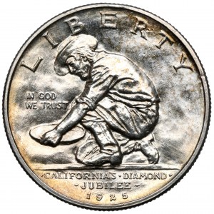 USA, 1/2 dolaru 1925-S - Kalifornské diamantové jubileum