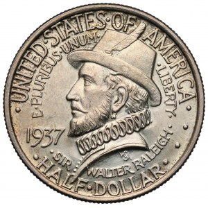 USA, 1/2 Dollar 1937 - Roanoke Island