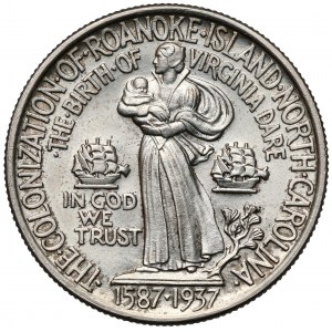 USA, 1/2 dolaru 1937 - Roanoke Island