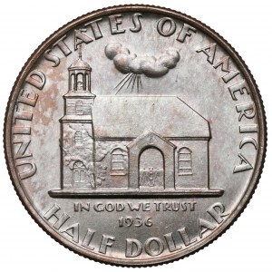 USA, 1/2 dolára 1936 - Tercentenary Delaware