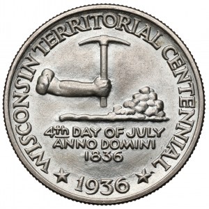 USA, 1/2 dolaru 1936 - Wisconsin Territorial Centennial