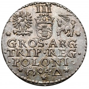 Sigismund III. Vasa, Trojak Malbork 1594 - offener Ring