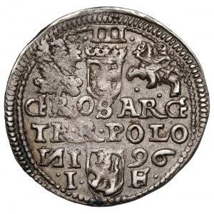 Zygmunt III Waza, Trojak Olkusz 1596 - odwrócone N - b.rzadki
