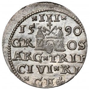 Sigismund III. Vasa, Troika Riga 1590