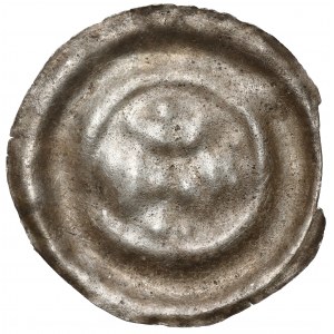 Brakteat - orol vpravo, v kruhu