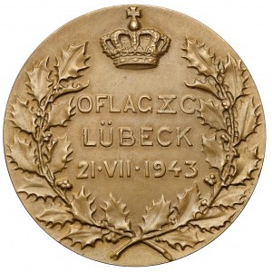 Belgie, Leopold III, Medaile 1943 - Oflag XC Lübeck