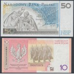 Sběratelské bankovky - Jan Pavel II. a Pilsudski ve složkách NBP (2ks)
