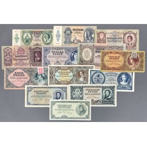 Maďarsko, sada bankoviek 1930-1946 (13ks)