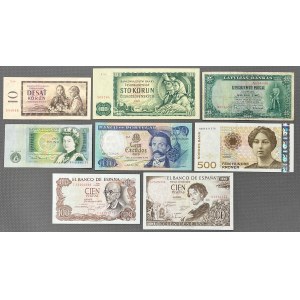 Evropa - Sada bankovek MIX (8 kusů)