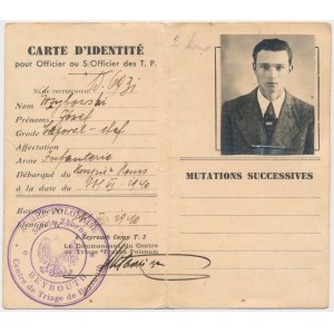 PES, identifikačný doklad PES, Bejrút 1940