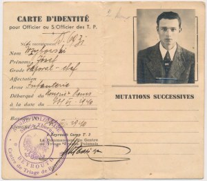 PES, PES Identity Document, Beirut 1940
