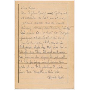 Dopis z koncentračního tábora Gusen - adresovaný Polákovi