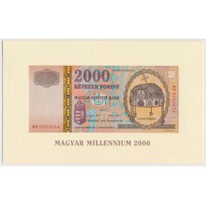 Maďarsko, 2 000 forintov 2000 milénium - v priečinku