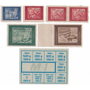 GG, Pramienmarke - Premium Briefmarken und Lebensmittelkarte (7 Stück)