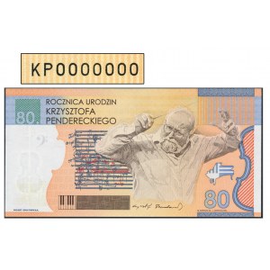 PWPW 80. Geburtstag von Krzysztof Penderecki - KP 0000000