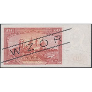 Londyn, 10 złotych 1939 - WZÓR - A 012345