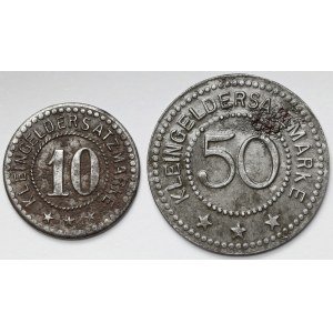 Kolmar in Posen (okres Chodzież), 10 a 50 fenig nedatované - sada (2ks)