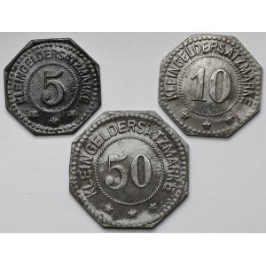 Prabuty (Riesenburg) 5-50 fenigów 1917 - zestaw (3szt)