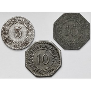 Frankenstein (Ząbkowice śląskie), 5-10 fenigów 1917 - zestaw (3szt)
