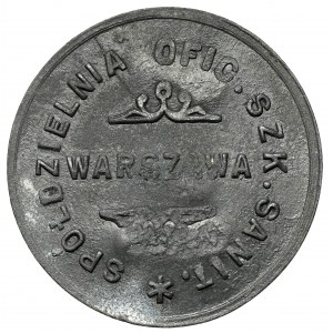 Varšava, Dôstojnícka sanitárna škola - 10 groszy - s kontramarkami