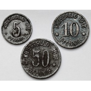 Neidenburg (Nidzica) 5-50 fenig 1918 - sada (3ks)