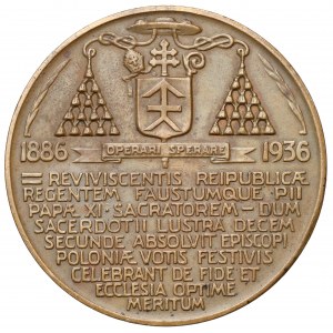 Medaile, Aleksander kardinál Kakowski 1936