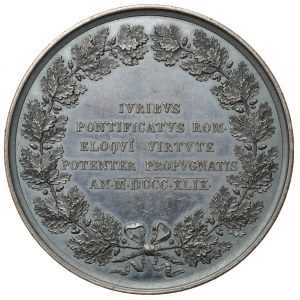 Taliansko, medaila 1849 - Charles Forbes René de Montalembert