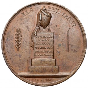 Medal, Pamiątka Powstania Listopadowego 1831 - FATA ASPERA VINCES