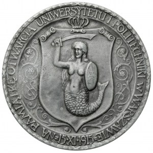 Medal, Otwarcie wyższych uczelni w Warszawie 1915