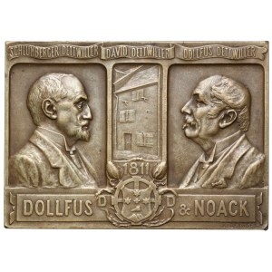 Francja, Plakieta 1911 - 100-lecie fabryki Dollfus & Noack