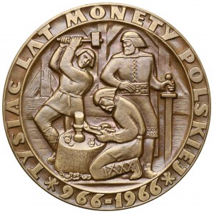 Medal, Tysiąc lat monety polskiej 1966