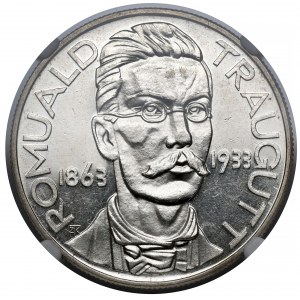 PRÓBA 10 zloty 1933 Traugutt - LUSTRADED ohne Aufschrift PRÓBA