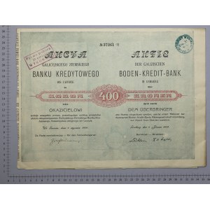 Galicijská zemská úvěrová banka ve Lvově, 400 kr 1920